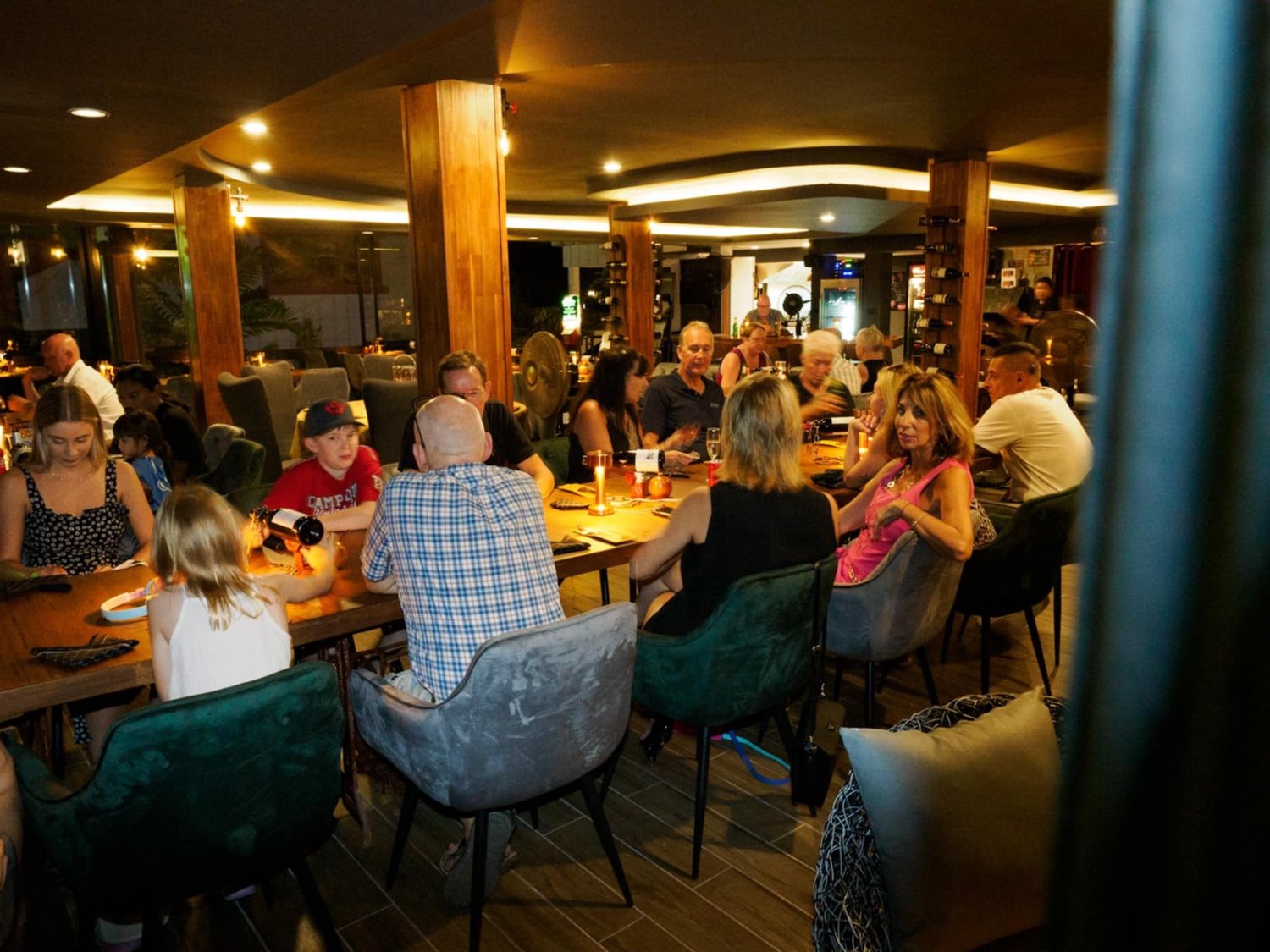 Guests enjoying the real EAT dining room