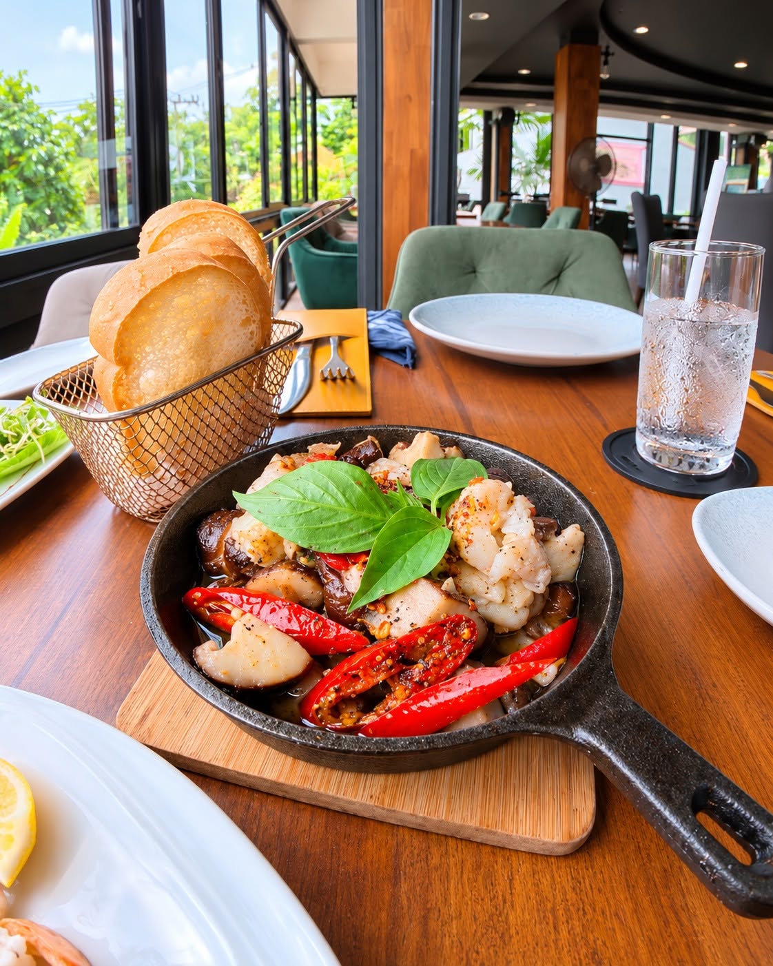 Seafood skillet from EAT